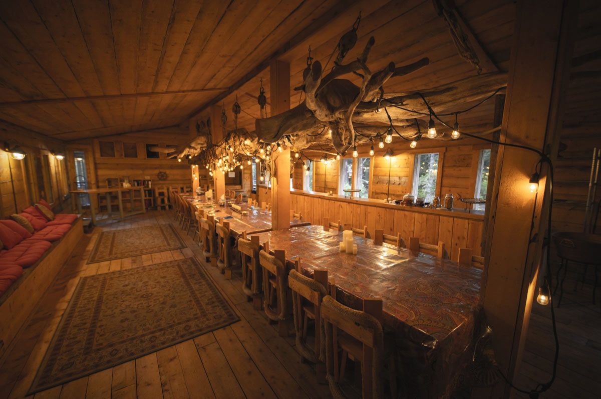 Dining Room at Tutka Bay Lodge