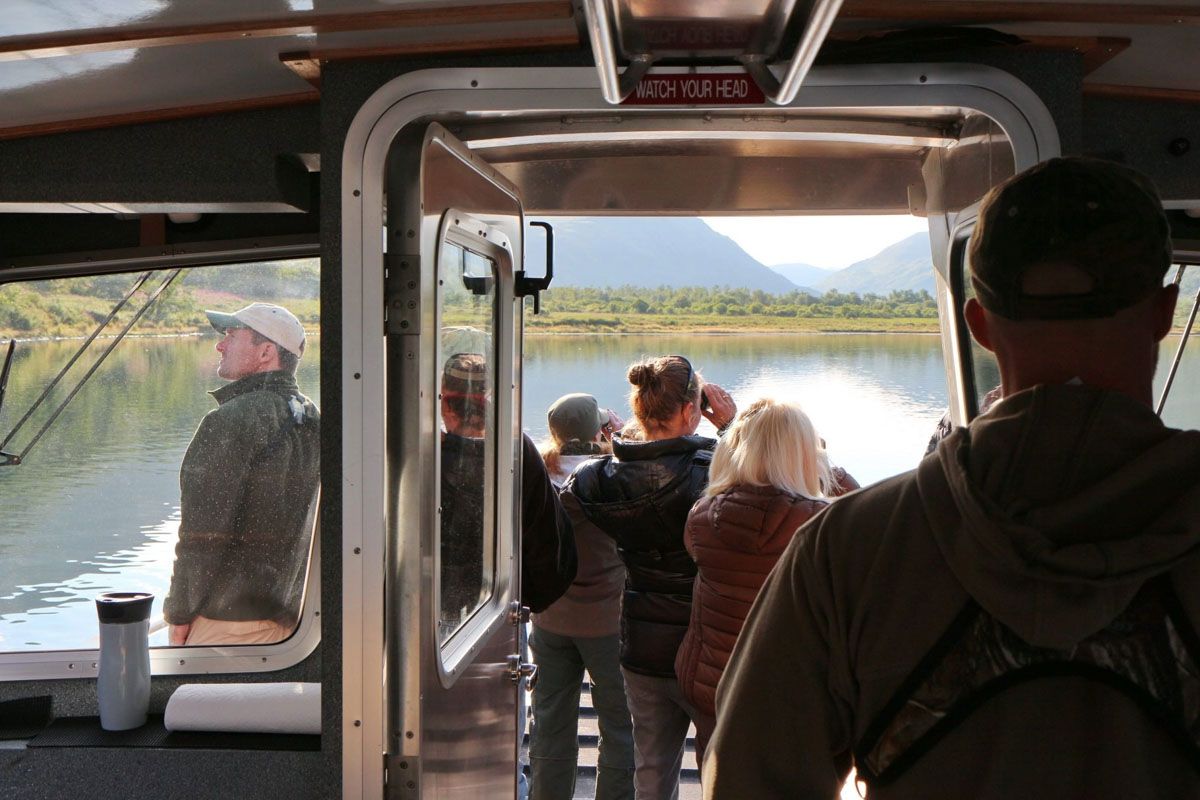Boat run by Kodiak Brown Bear Center