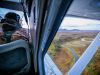 Looking out window of float plane 