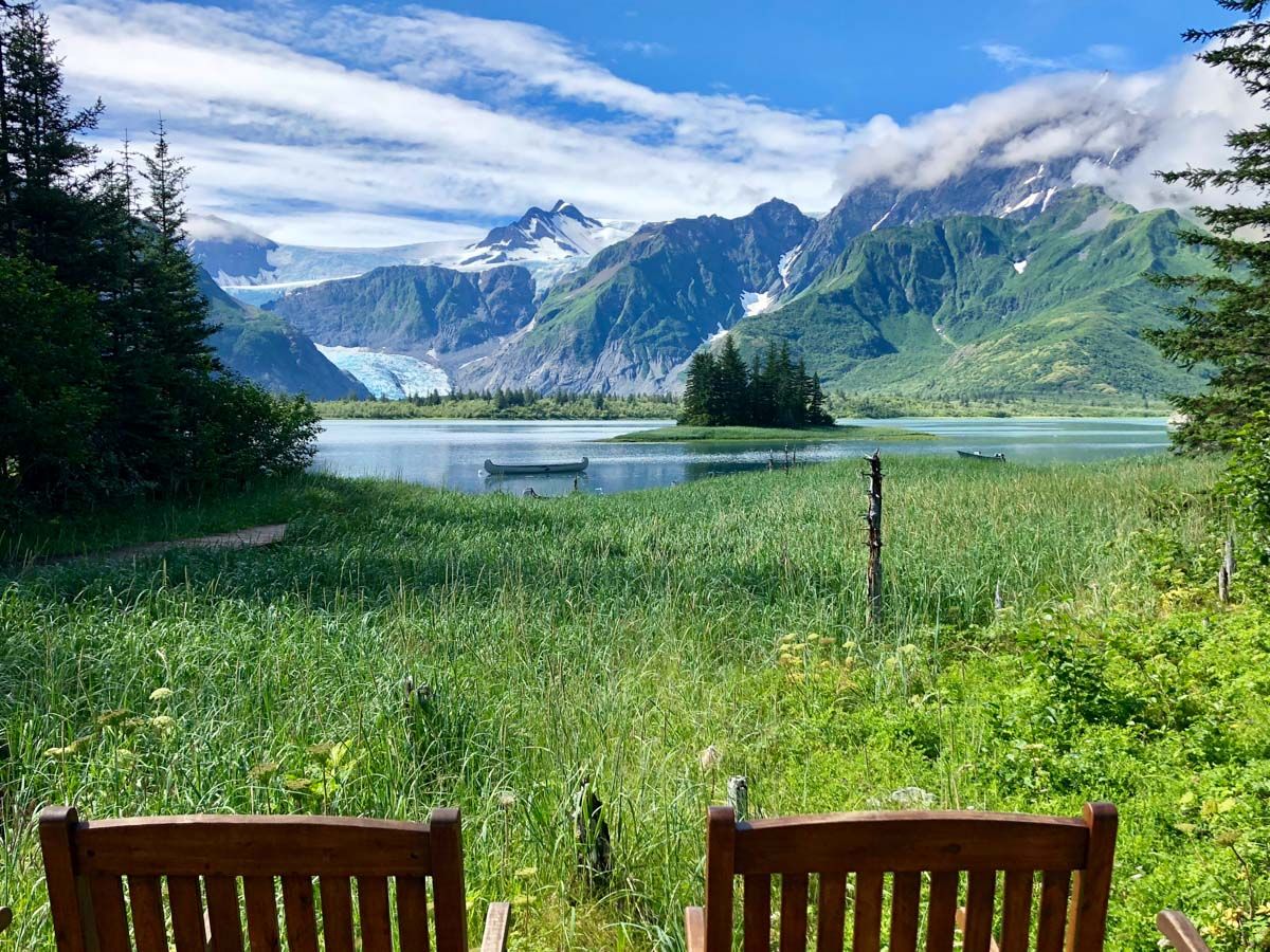 View of Pedersen Glacier