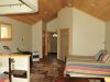Inside cabin of Kodiak Brown Bear Center