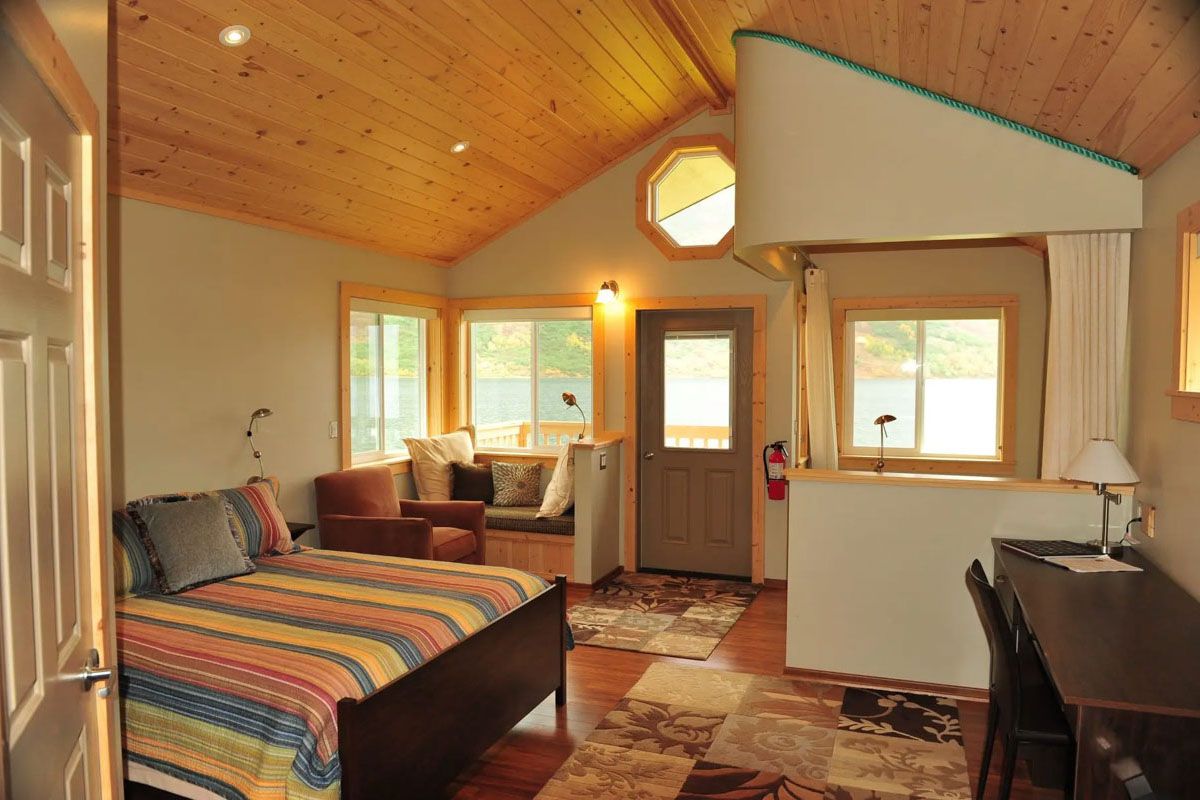 Kodiak Brown Bear Center inside of cabin